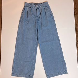 Who What Wear wide leg jeans with pockets sz 2 blue denim